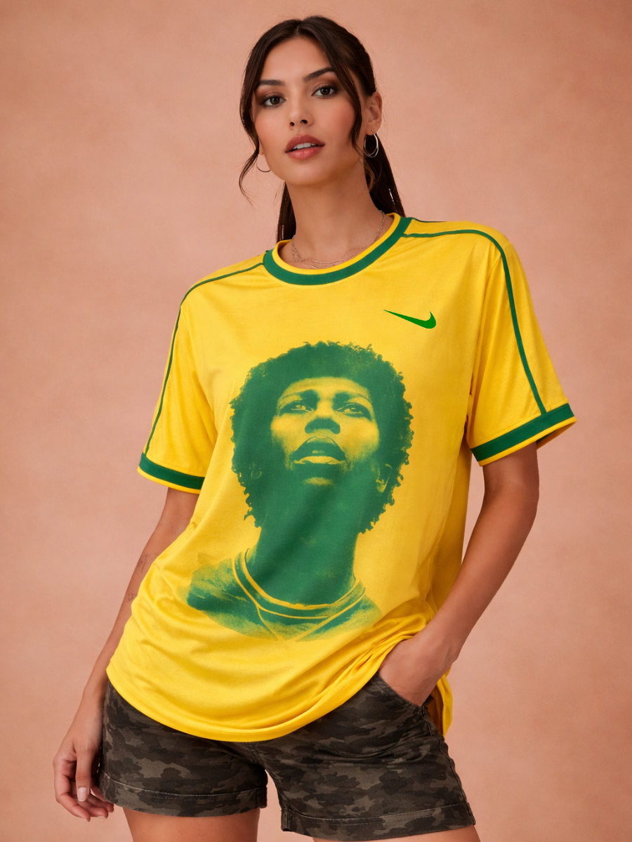 Camisa Oversized Vai Brasil Djavan Unissex - Edição limitada