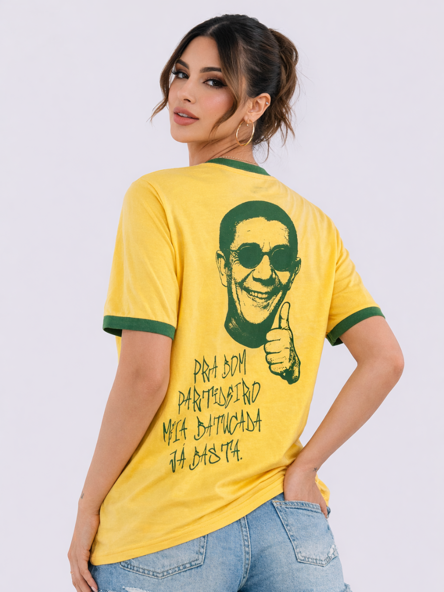 Camisa Oversized Vai Brasil Zeca Pagodinho - Edição limitada