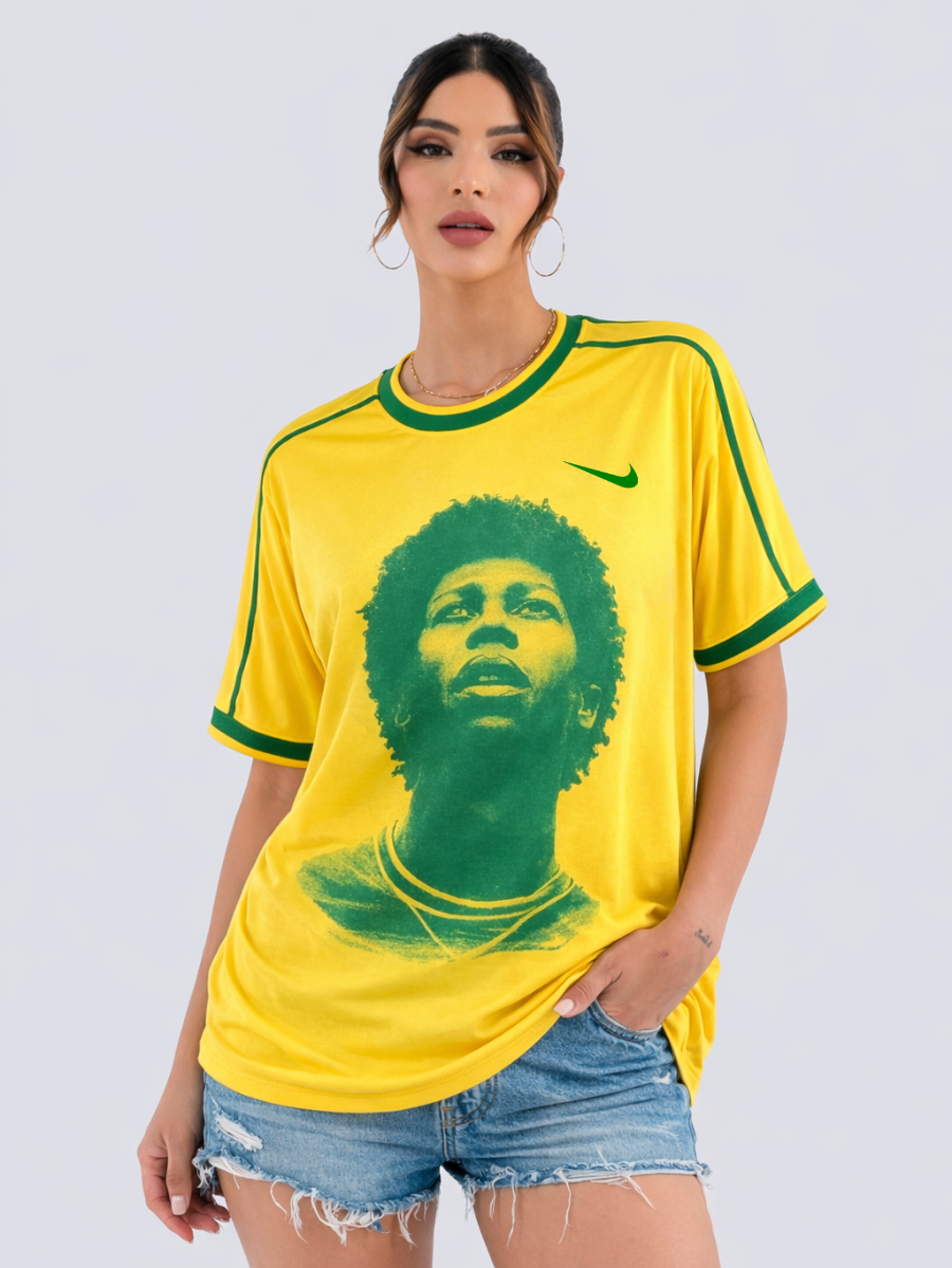 Camisa Oversized Vai Brasil Djavan Unissex - Edição limitada