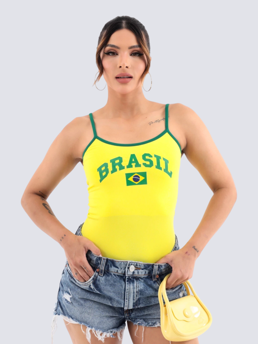 Regata Vai Brasil alça fina
