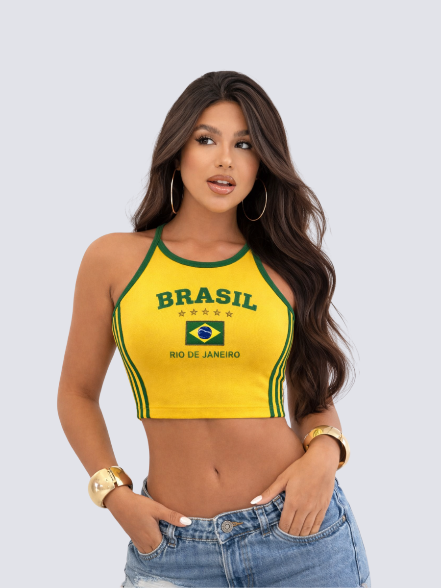 Cropped Vai Brasil Rio Halter