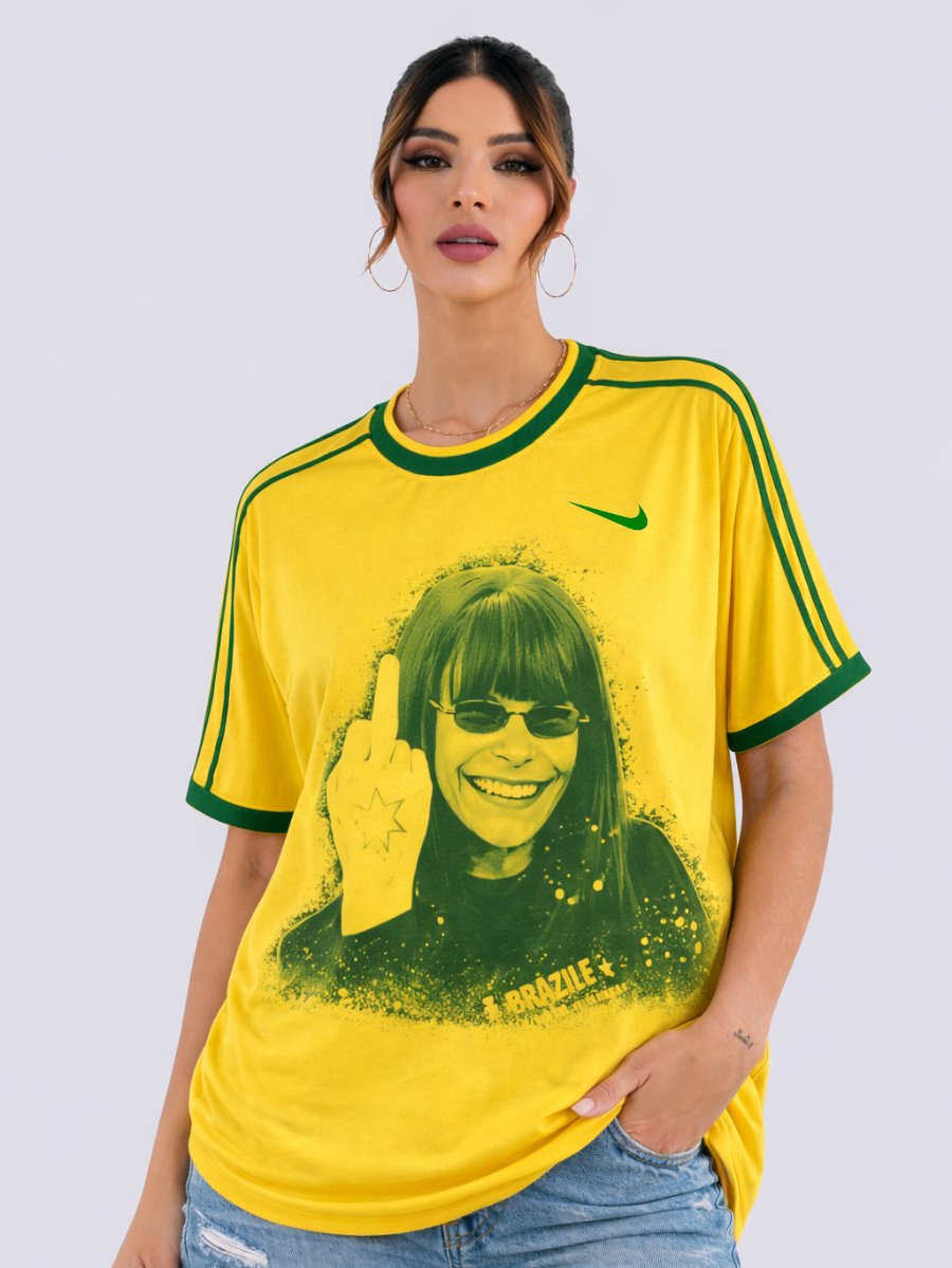 Camisa Oversized Vai Brasil Rita Lee - Edição limitada
