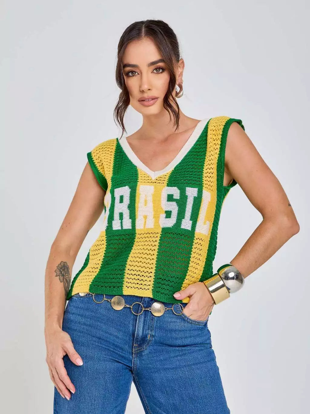 Regata Vai Brasil Tricot